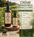 Crème Réparatrice Mains & Corps au Suif de Boeuf, Acide Hyaluronique, Algues et Collagène
