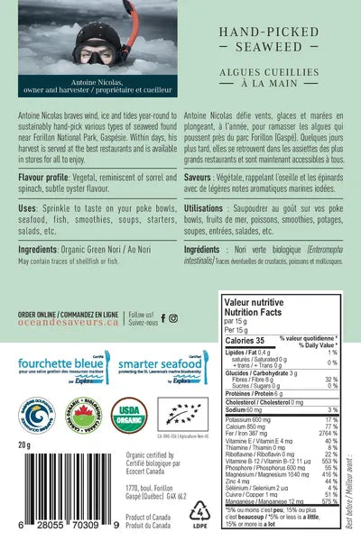 Spiruline Québécoise flocons