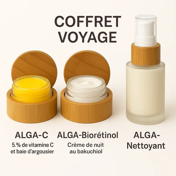 Coffret Voyage mini soins luxueux pour le visage (trilogie)