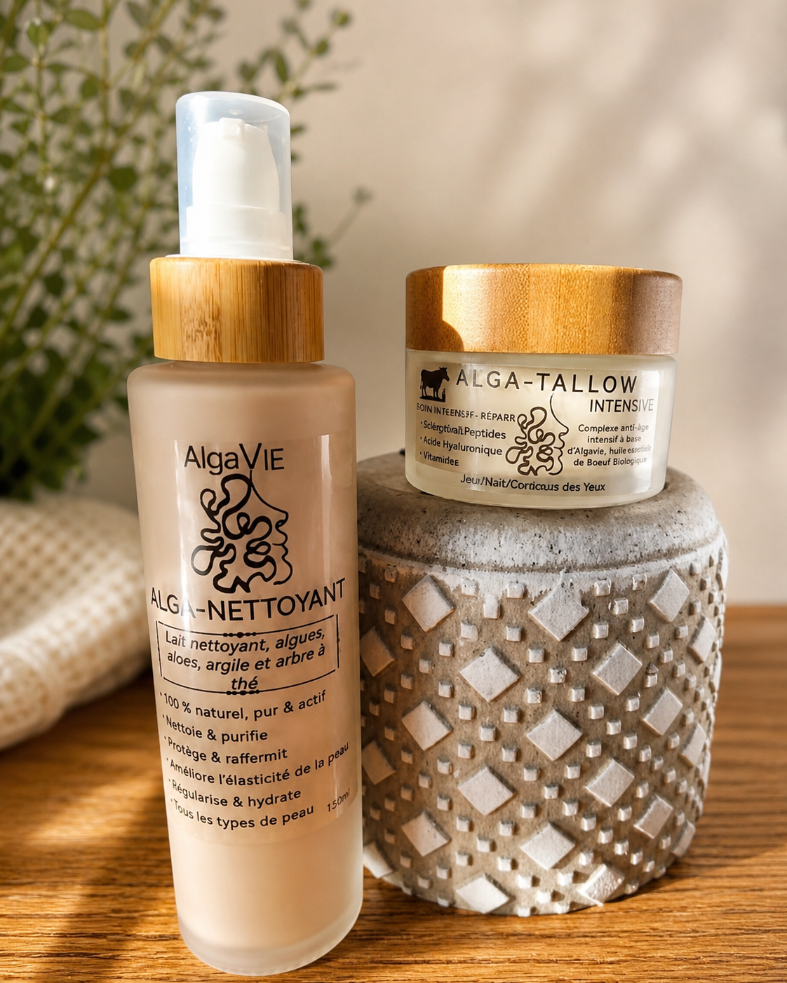 Duo essentiel ALGAVIE🌿 ALGA-TALLOW + ALGA-NETTOYANT